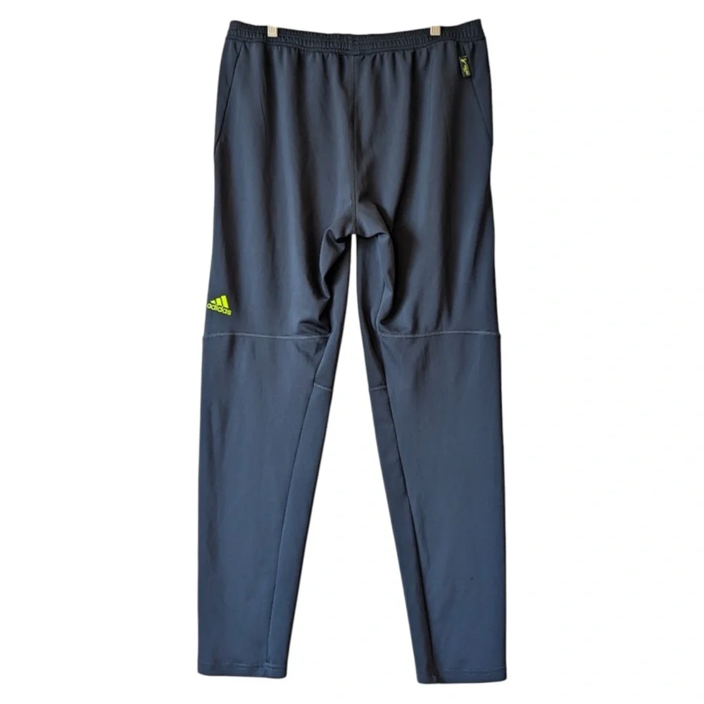 Adidas‎ Men’s Training Navy Blue with Green Stripes Track, Size L
